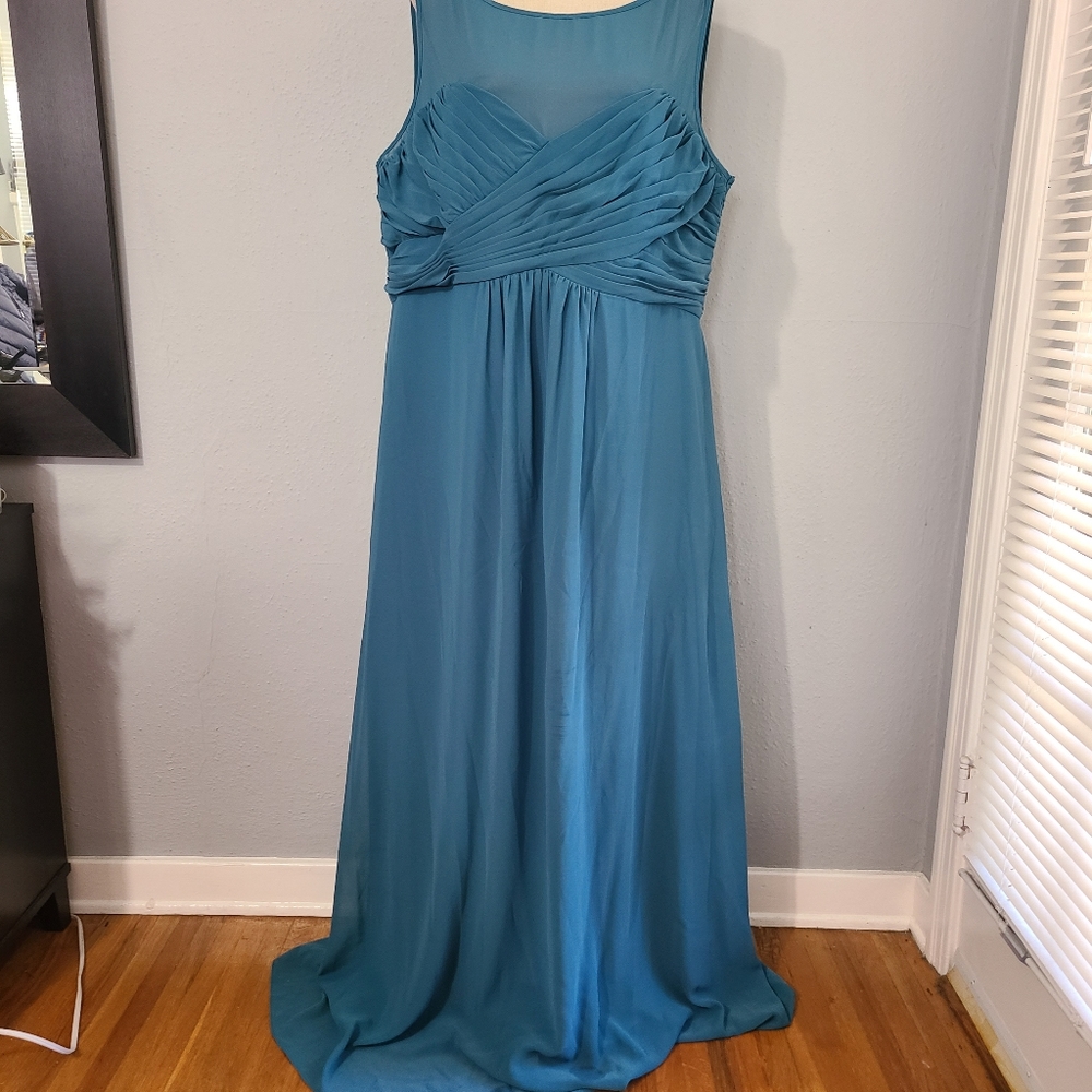 Alfred Angelo NWT Teal Bridesmaid Prom Wedding Gown Size 20W‎
